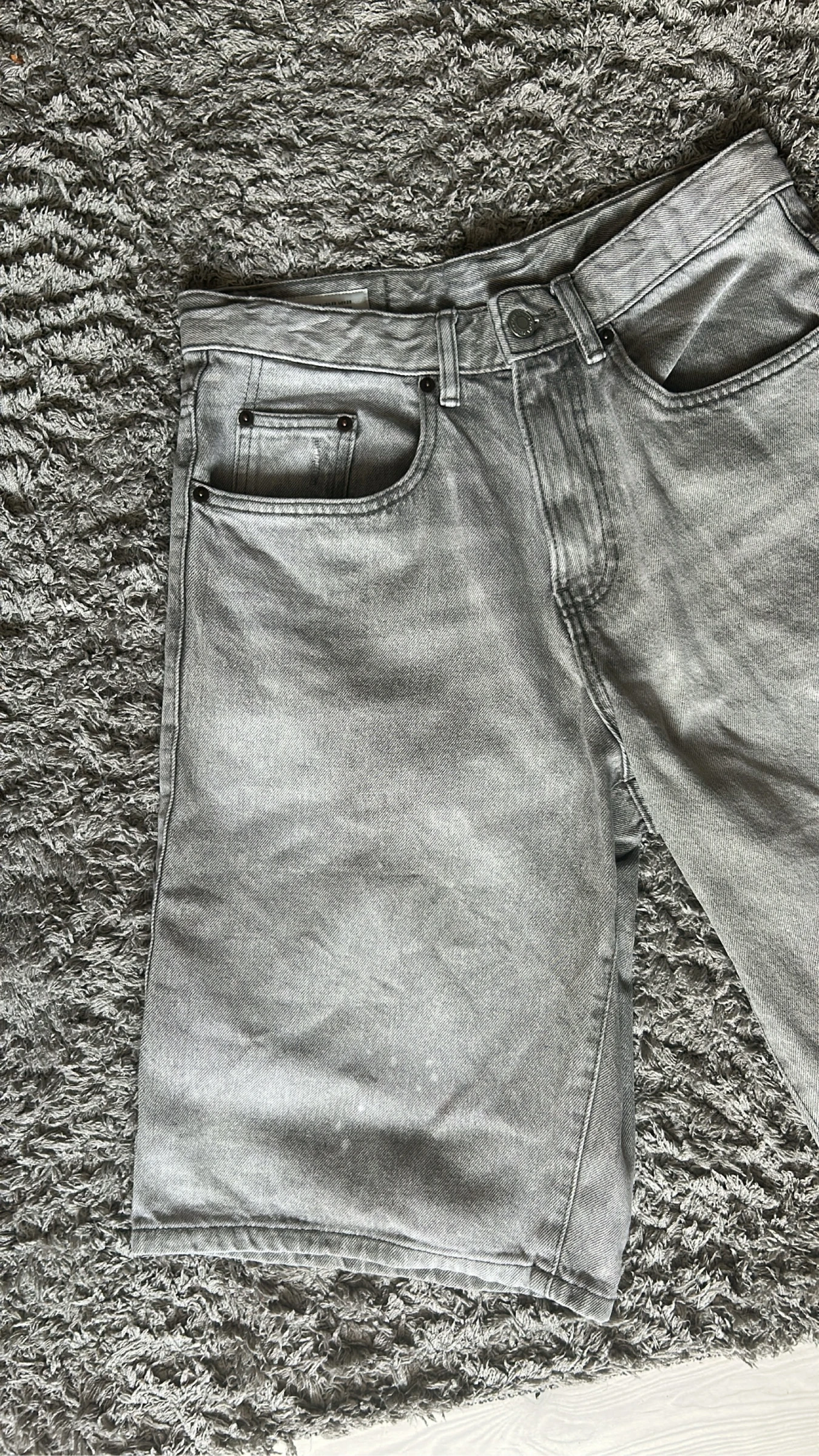 Shorts jeans Zara cinza tamanho 36 – photo 3